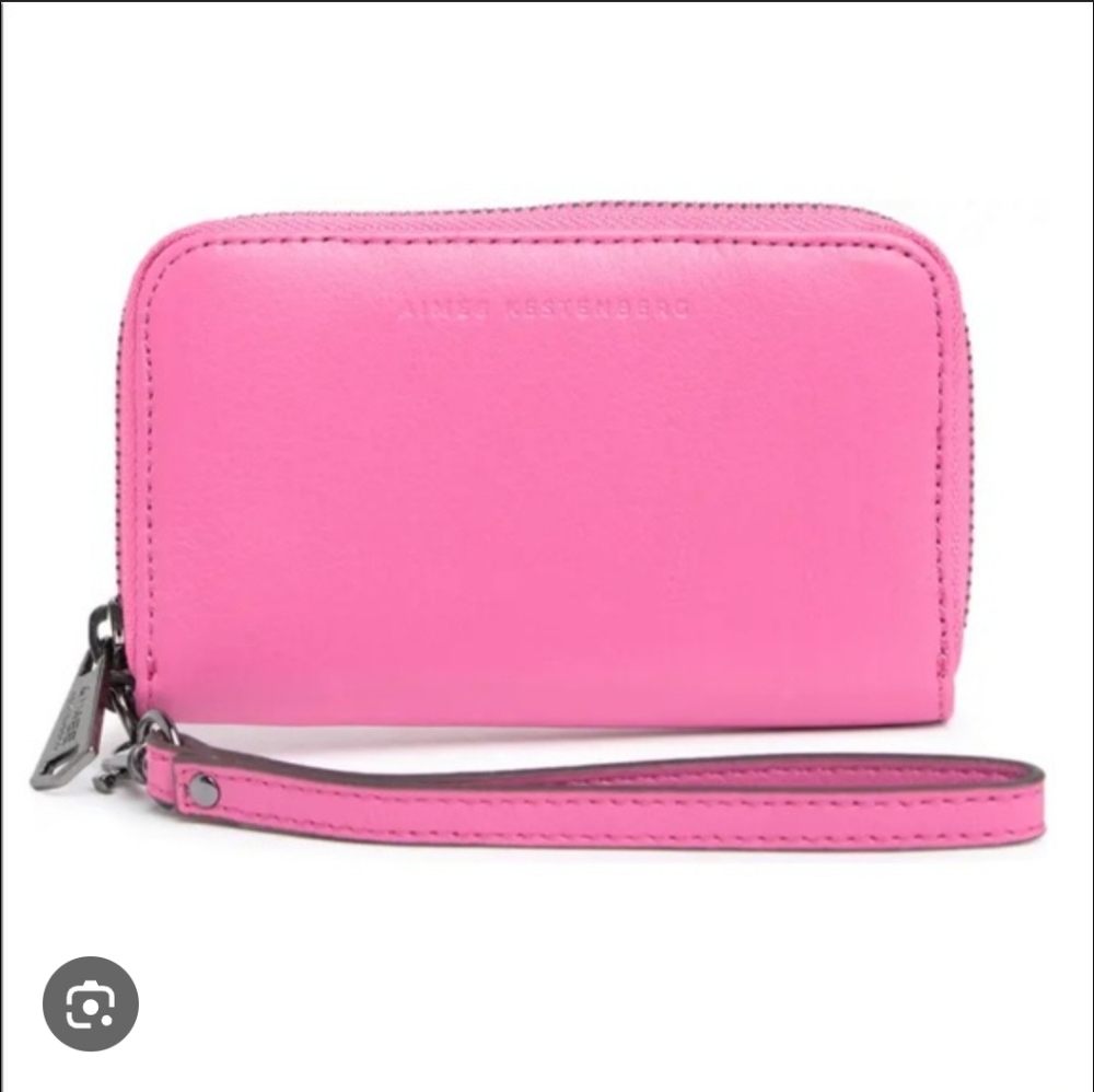 Aimee Kestenberg Pink‎ Zip Around Wristlet Wallet
